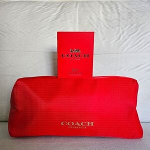 Coach Cosmetic Bag and Sample Love Fragrance Set